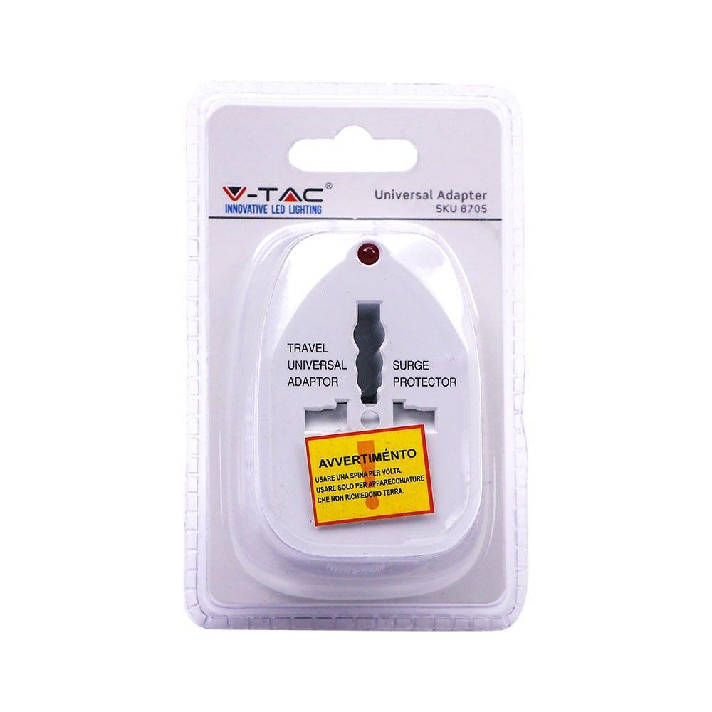 UNIVERSAL ADAPTOR WITHOUT OVERLOAD PROTECTION, DOUBLE BLISTER PACKAGE