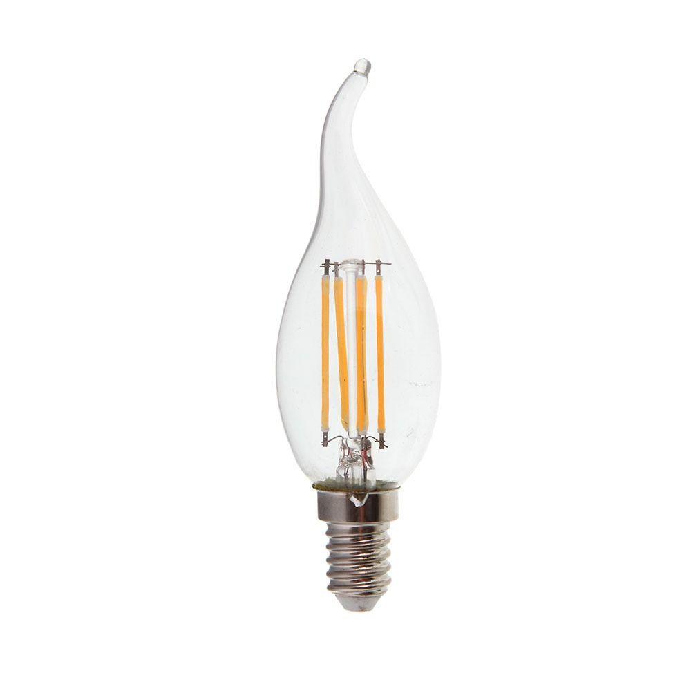 VT-1997D 4W LED CANDLE FILAMENT WITH FLAME BULB 2700K E14 DIMMABLE