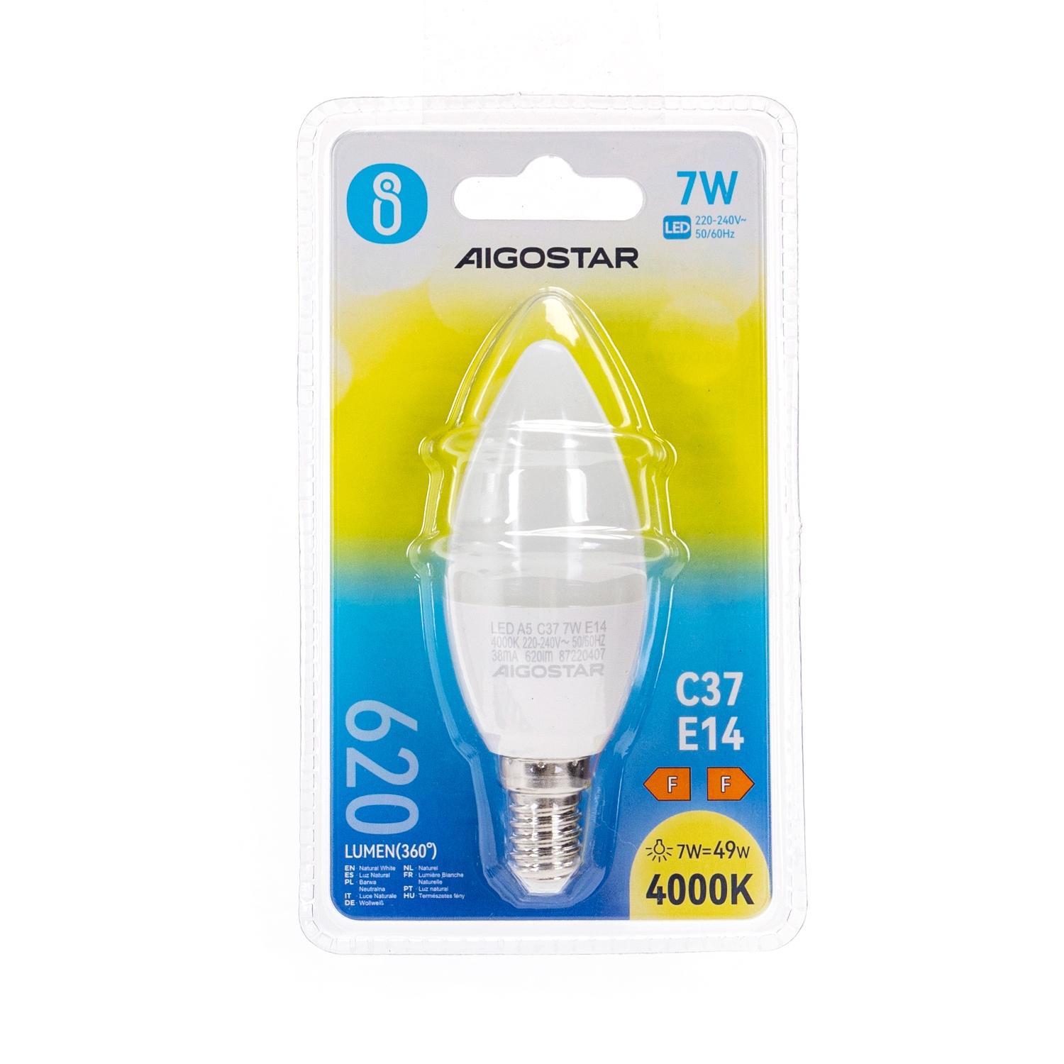 LED C37 E14 7W