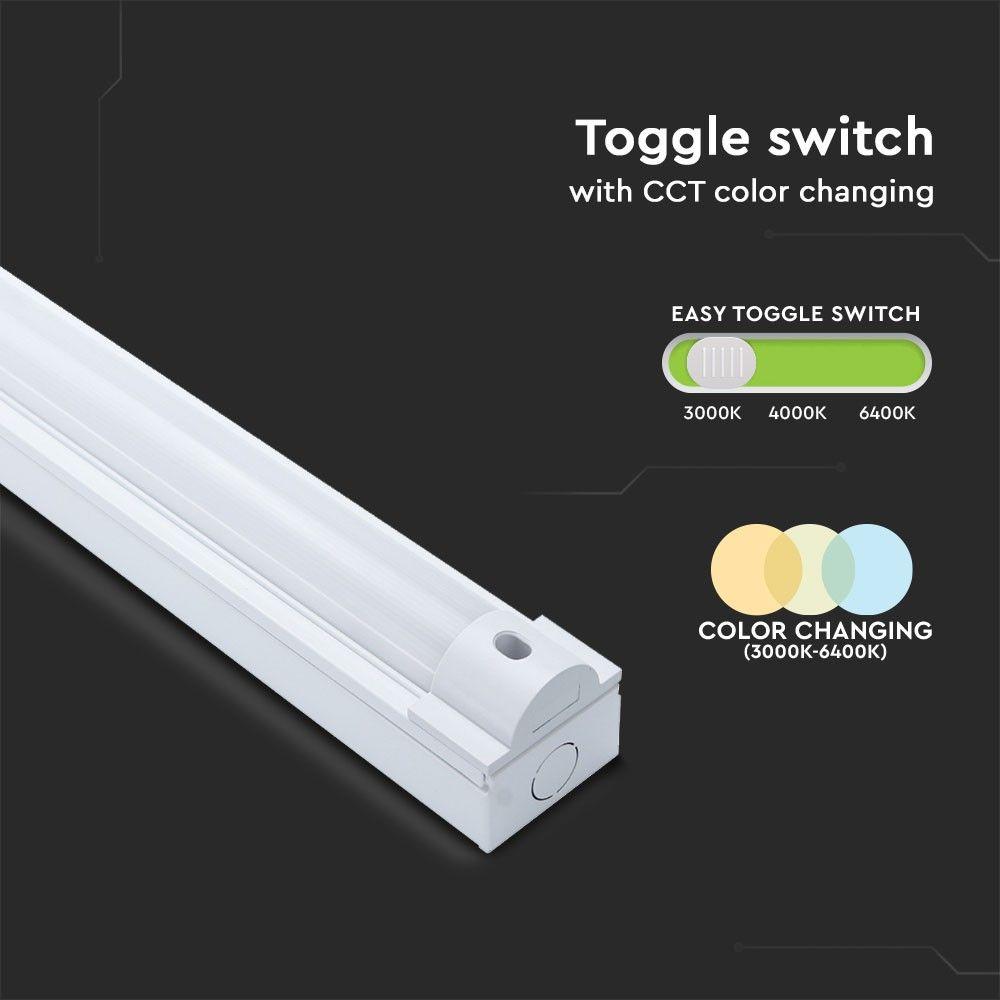 VT-8-53 50W LED BATTEN FITTING-152CM SAMSUNG CHIP CCT:3 IN 1, 5 YRS WTY