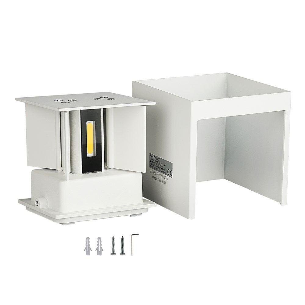 VT-759 6W LED UP-DOWN WALL LIGHT WITH BRIDGELUX CHIP 3000k WHITE-SQUARE