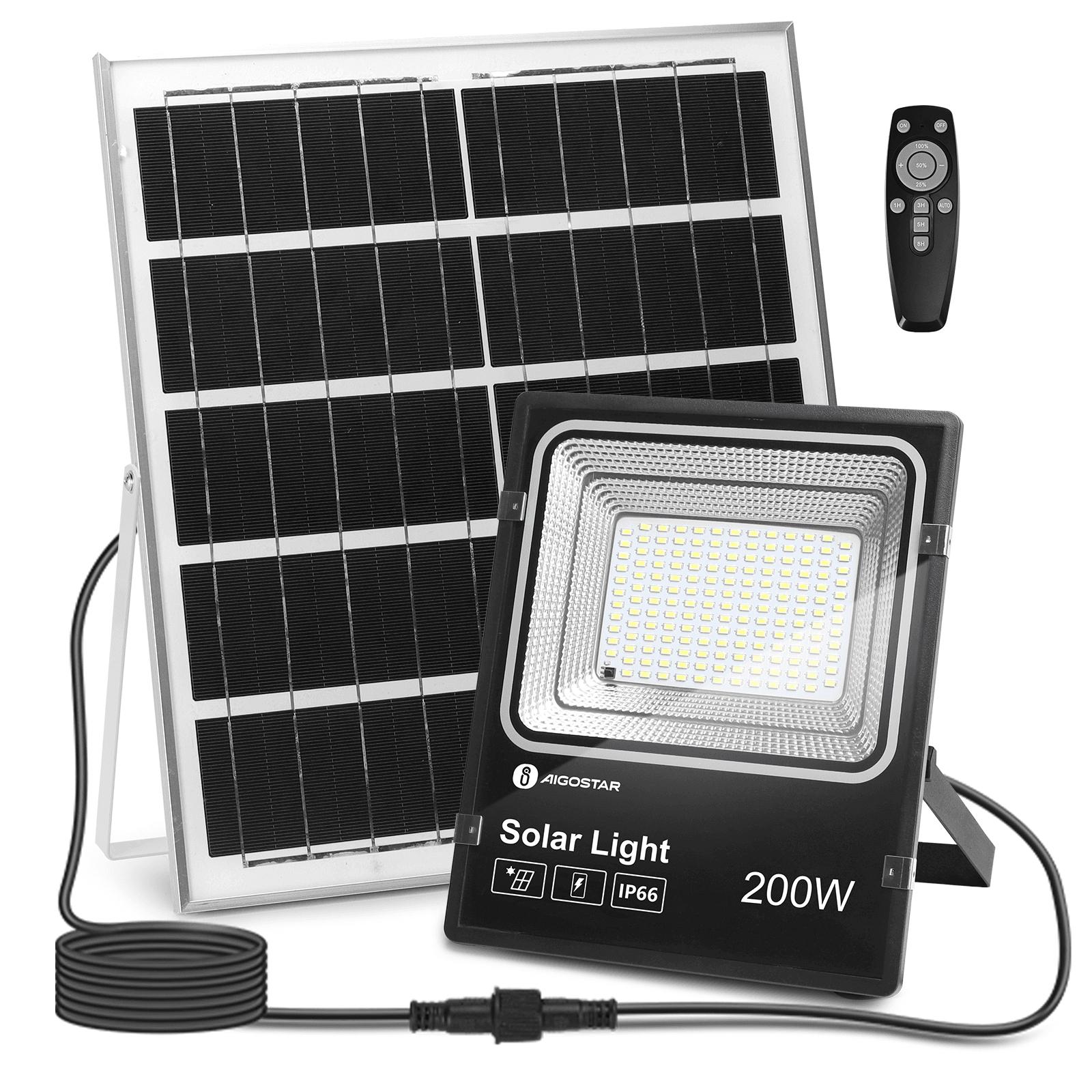 Solarny reflektor LED 200W (200W,6500K,Barwa Zimna,2000lm)