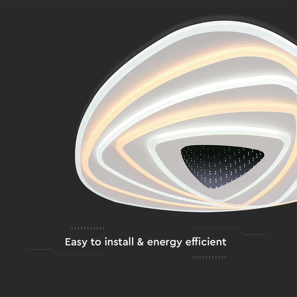 VT-7959 120W LED SMART DECORATIVE CEILING LAMP 51x50x7CM 3IN1 DIMMABLE+REMOTE CONTROL