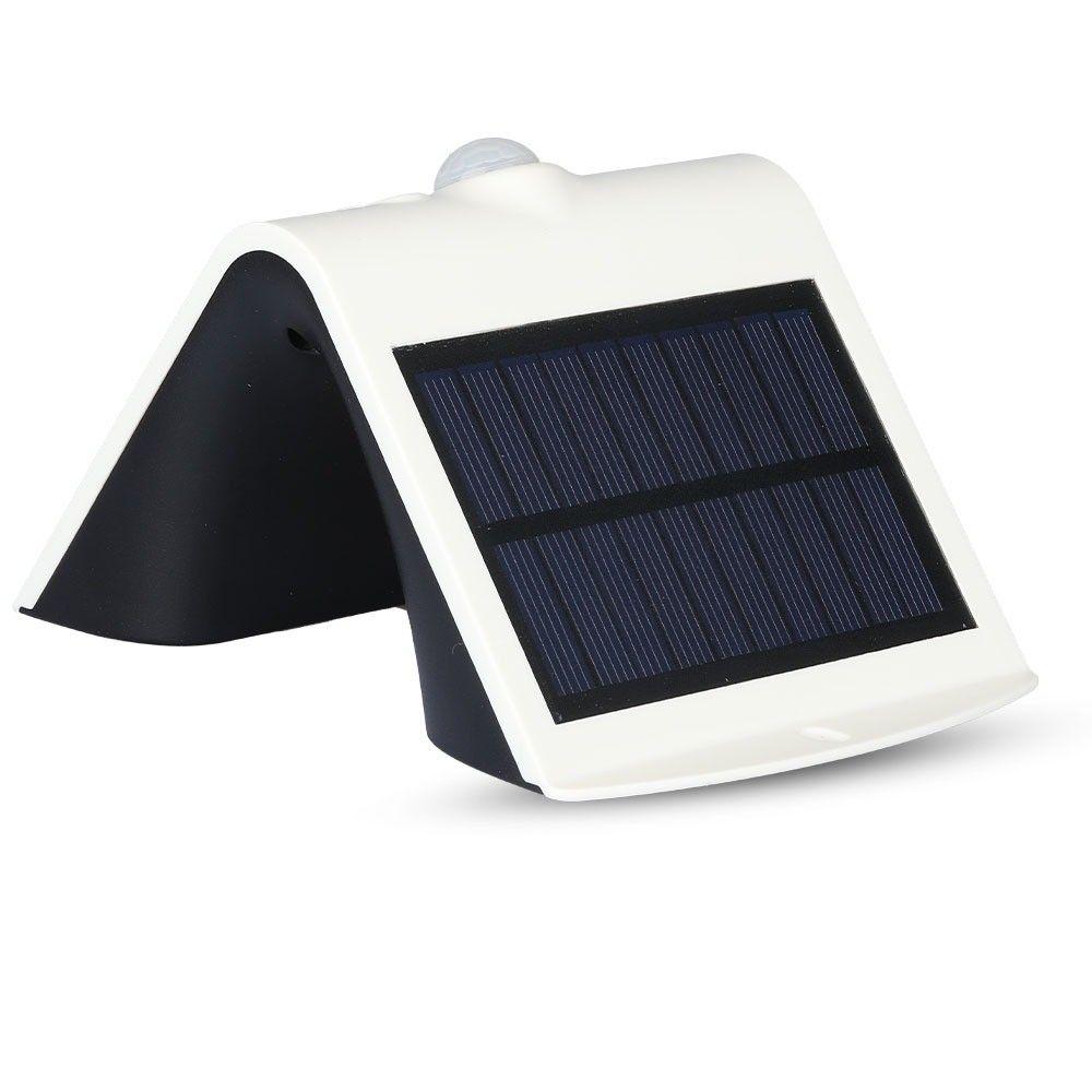 VT-767-2 1.5W LED SOLAR WALL LIGHT 4000K -WHITE +BLACK BODY