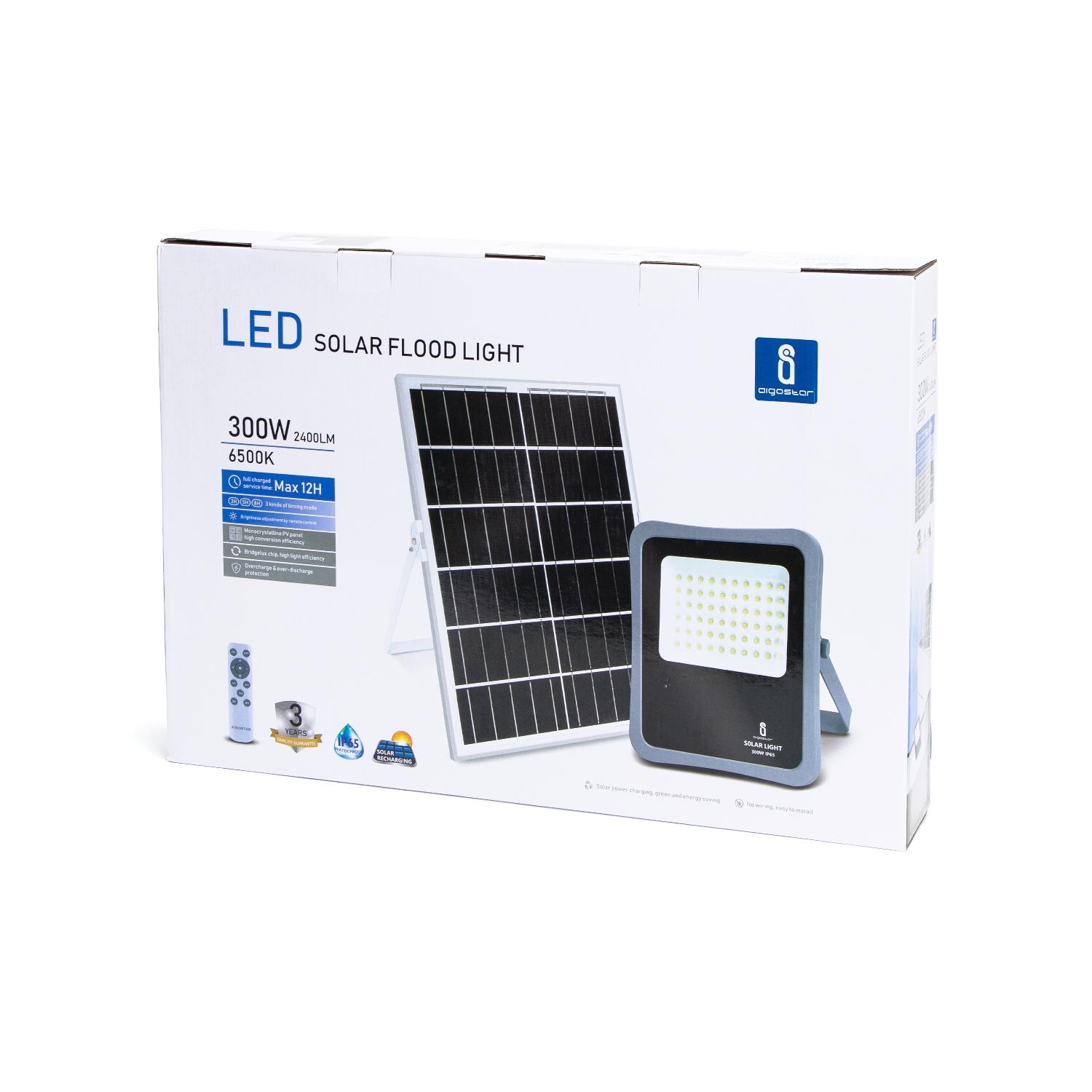 Solarny reflektor LED 300W (300W,6500K,Barwa Zimna,2400lm)