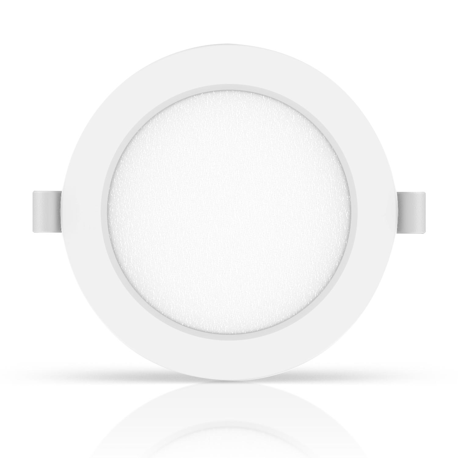 E6 LED  Flush-mounted Round Downlight 9W Natural Light