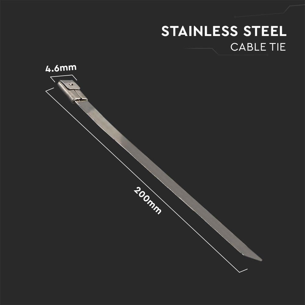 CABLE TIE 4.6*200mm STAINLESS STEEL 100PCS/PACK