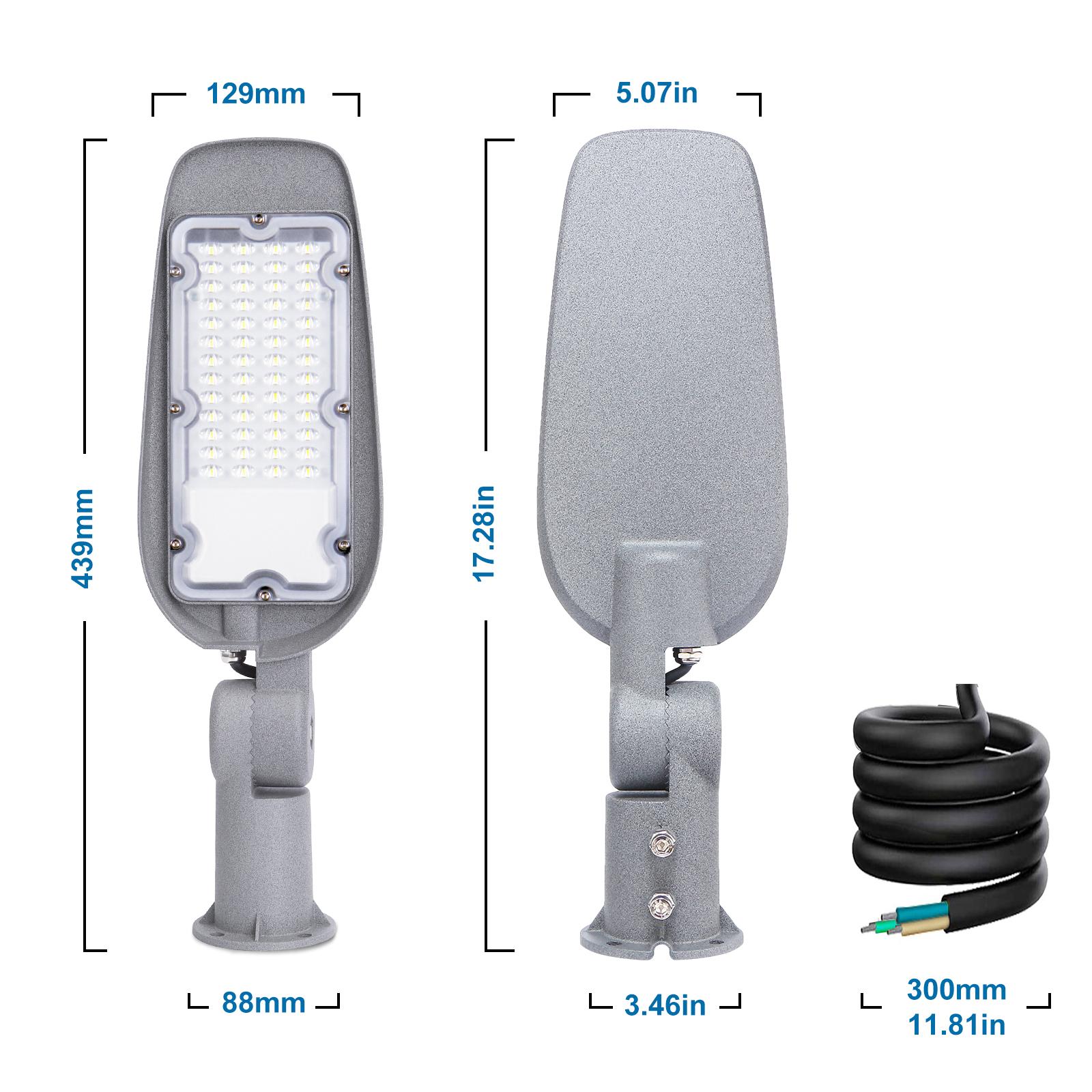 DOB LED Slim Street Light 30W