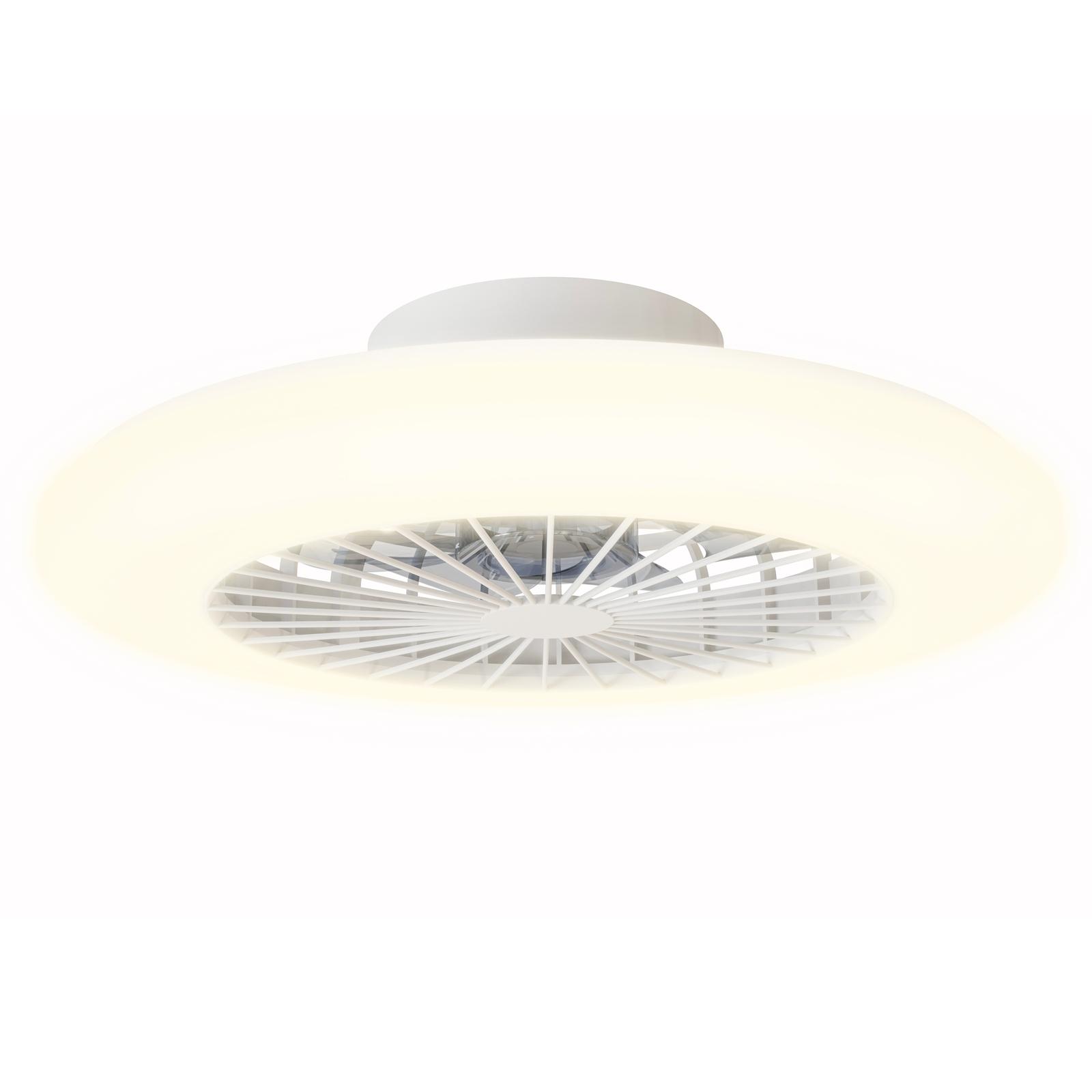 Bluetooth Mesh ceiling ceiling fan light CCT (3000-6500K) 19.5-inch 7-leaf 6-level white