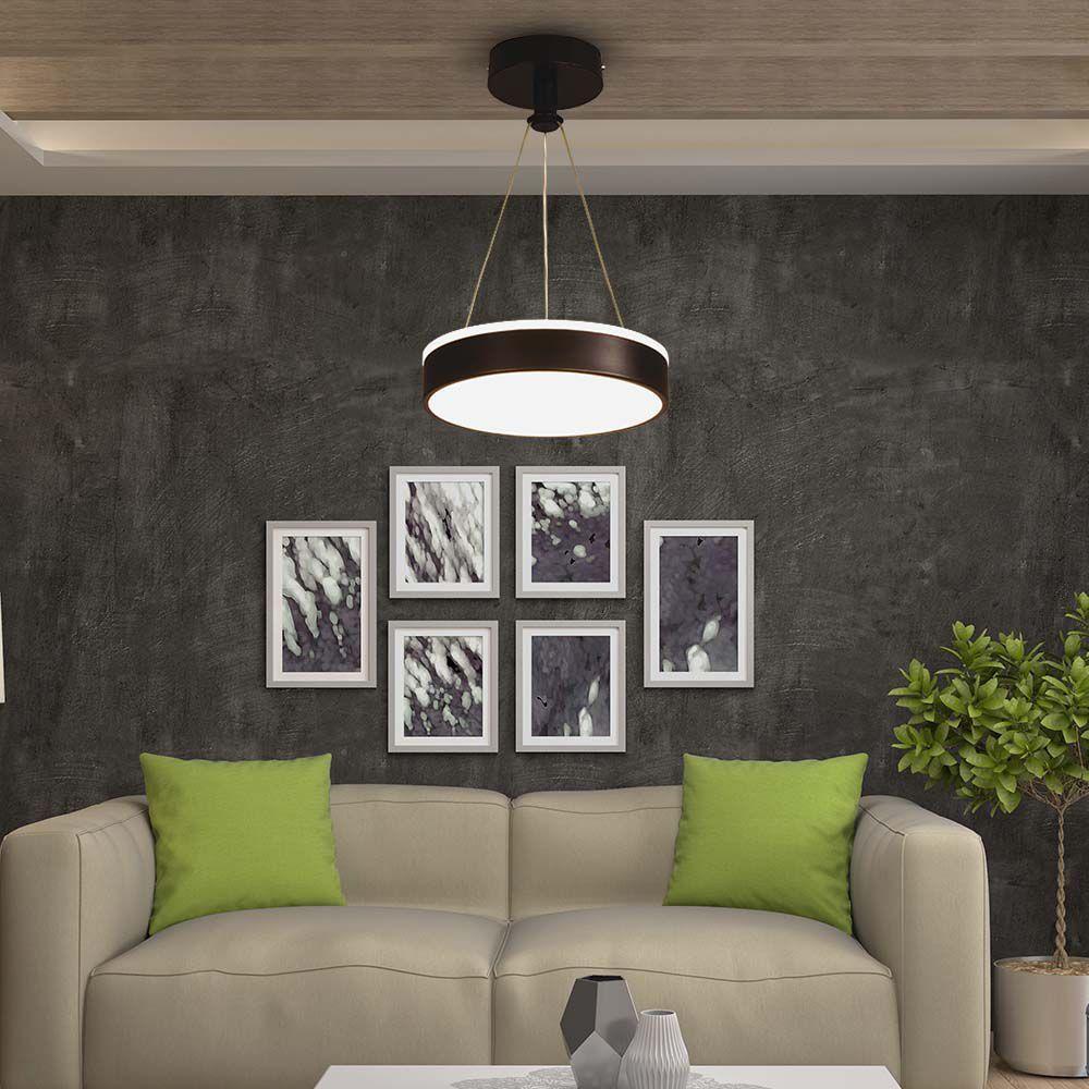 VT-7765 12W LED DESIGNER HANGING LIGHT 4000K BLACK