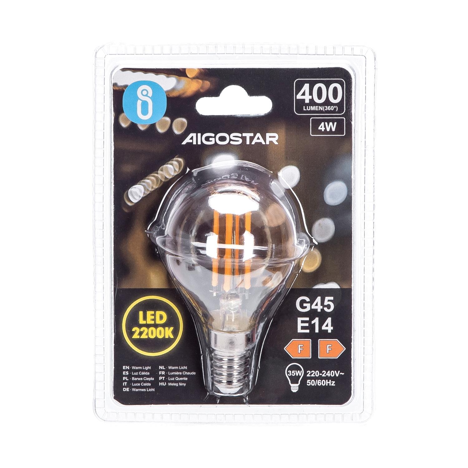 LED filament lamp G45