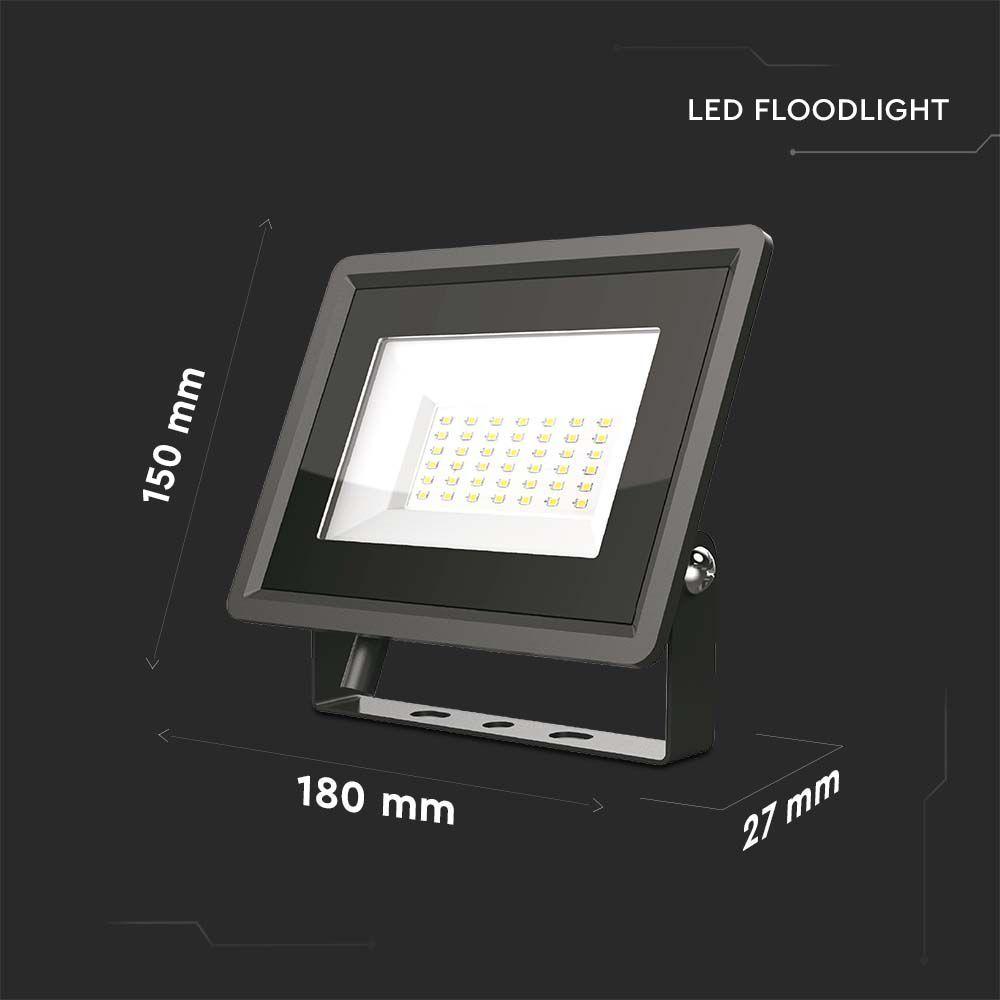 VT-4954 50W SMD FLOODLIGHT F-CLASS 3000K BLACK BODY