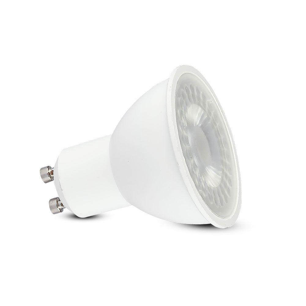 6.5W GU10 Żarówka LED , Kąt: 38', Barwa:4000K,  Ściemniana, Blister 2 szt., Trzonek: GU10, VTAC, SKU 7307