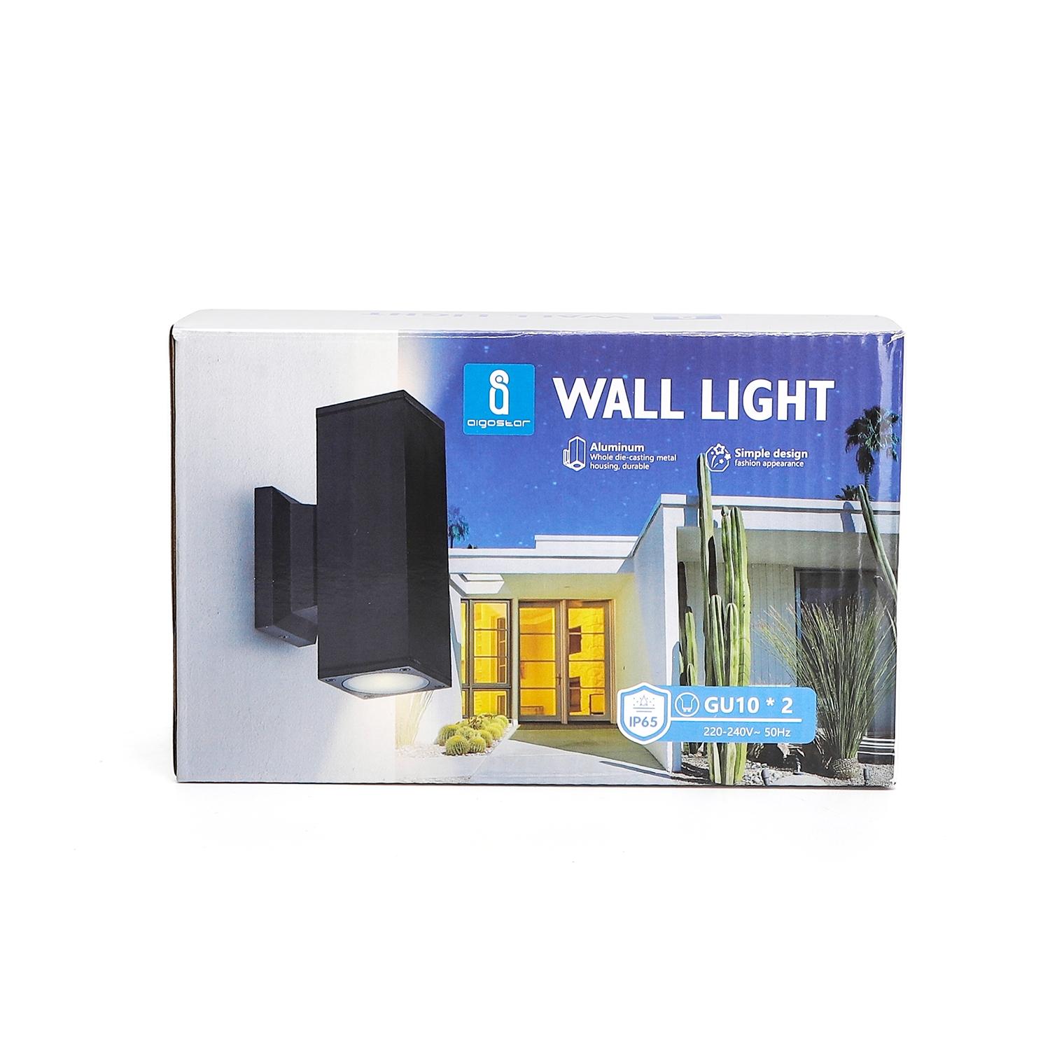 Two-way Wall Light Black (Without Light Source) GU10