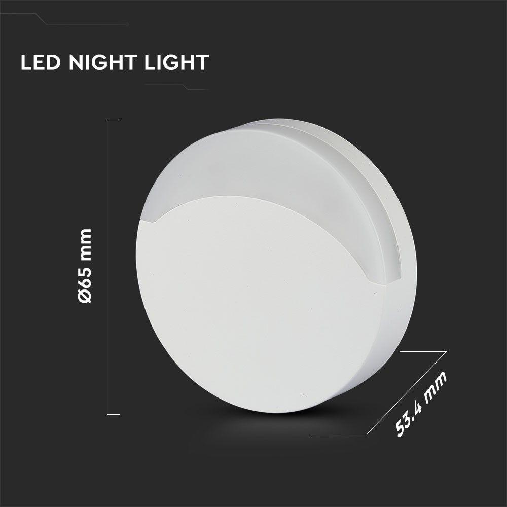 Mini lampka LED, Chip SAMSUNG, Barwa:3000K, Okrągły, VTAC, SKU 824