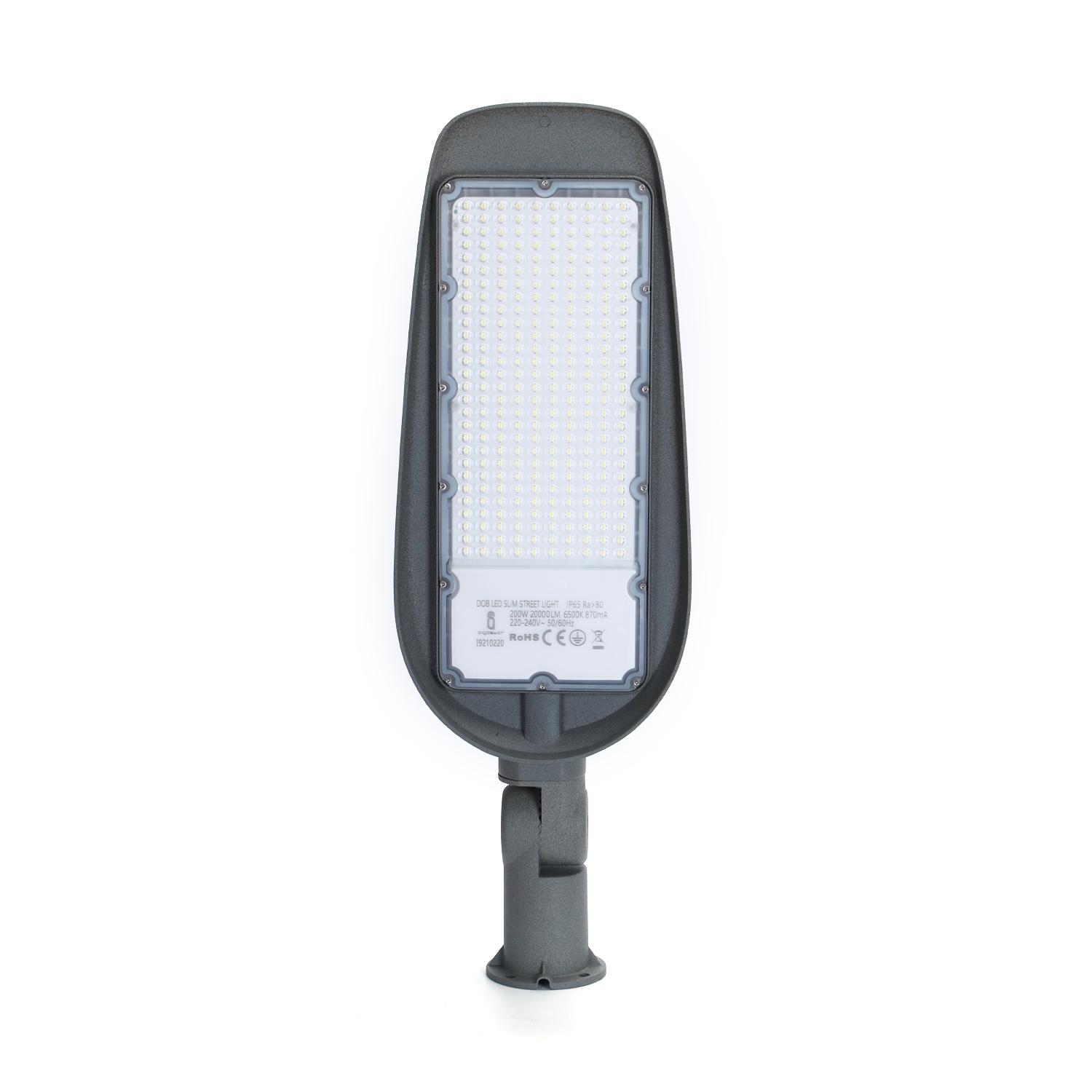 DOB LED Wąska latarnia uliczna 200W (200W,6500K,IP65)