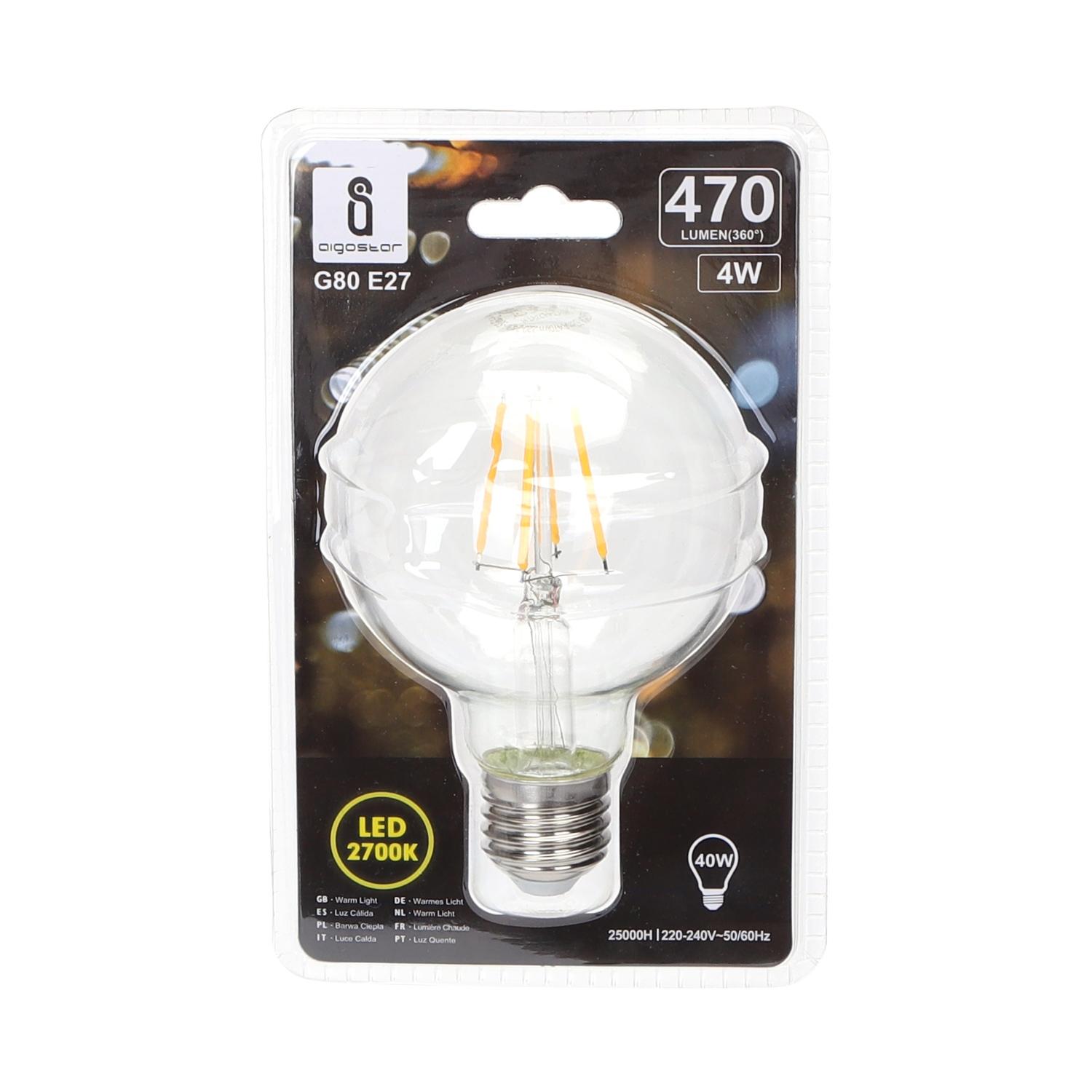 LED filament lamp G80