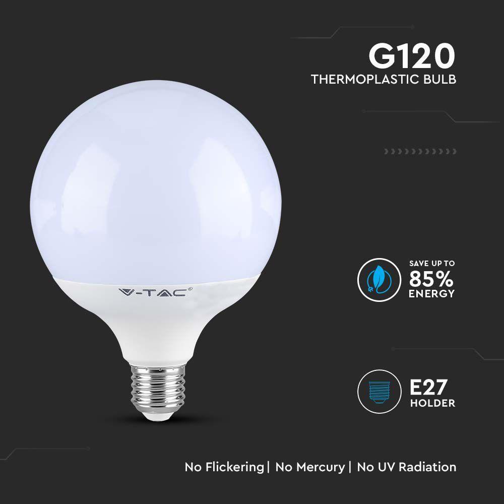 VT-242 22W G120 PLASTIC BULB SAMSUNG CHIP 3000K E27 120LM/W