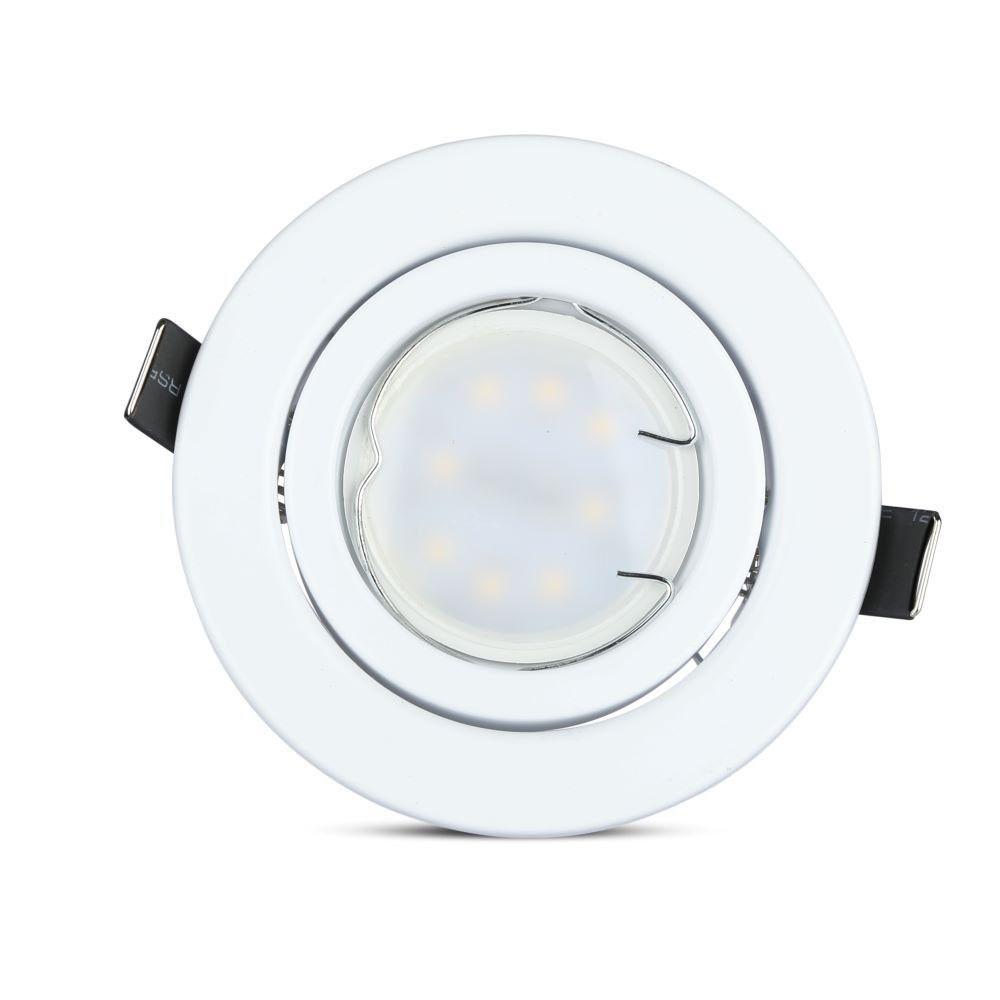 VT-3333 5W GU10 SPOT LIGHT WITH FITTING-WHITE BODY 3000K 3PCS/PACK