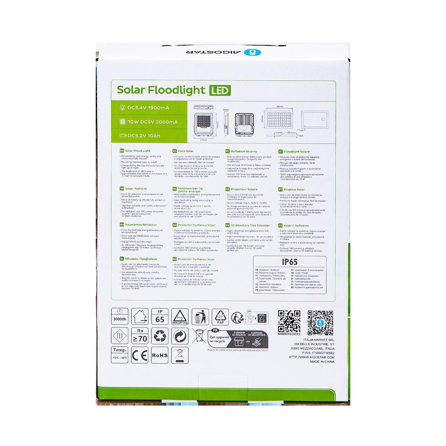 Solar flood light 100W IP65