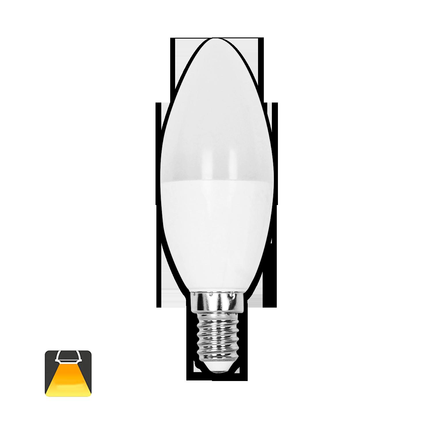 LED E14 C37 7W Barwa Ciepła