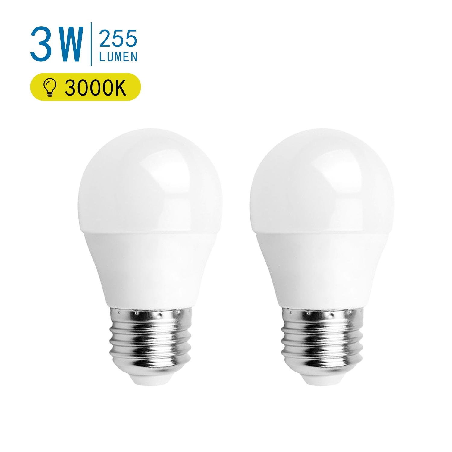 LED E27 3W G45 2pcs