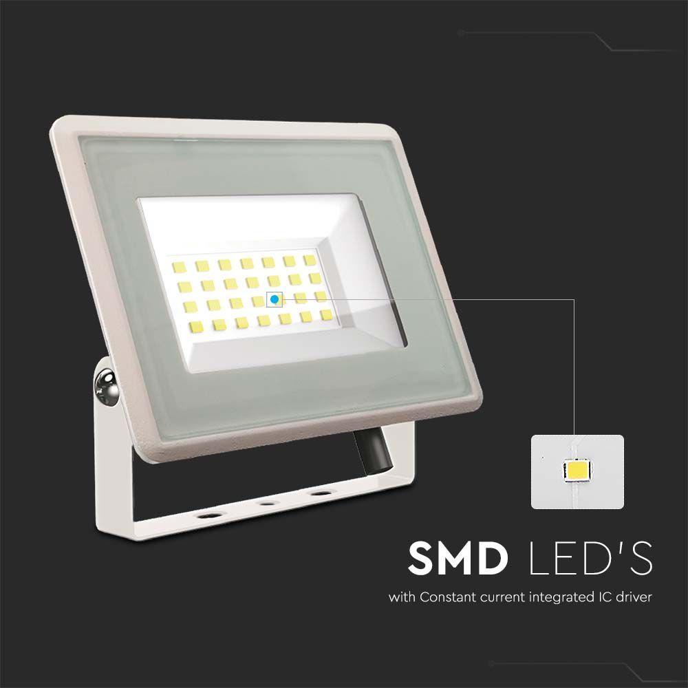 VT-4924 20W SMD FLOODLIGHT F-CLASS 4000K WHITE BODY