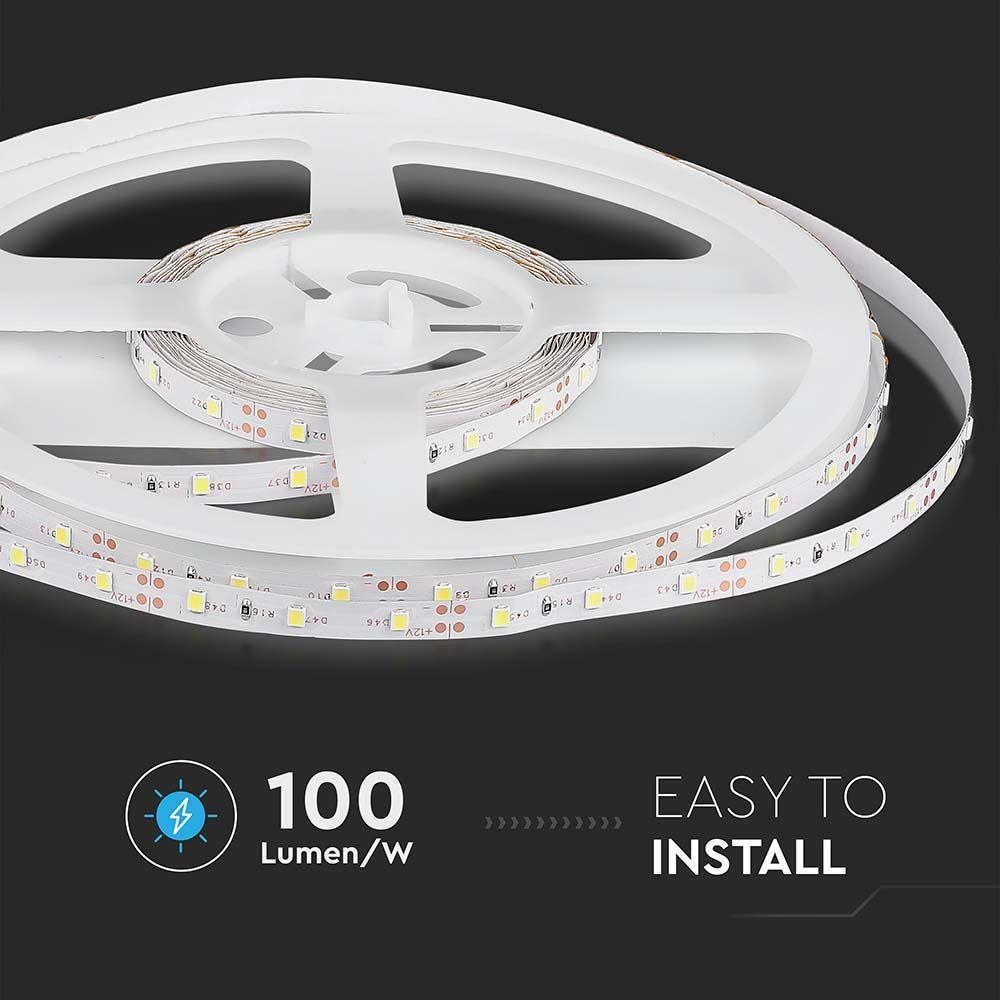 VT-3528 60 4.2W/M LED STRIP LIGHT COLORCODE:3000K IP20 (5M/ROLL)(PRICE PER M)