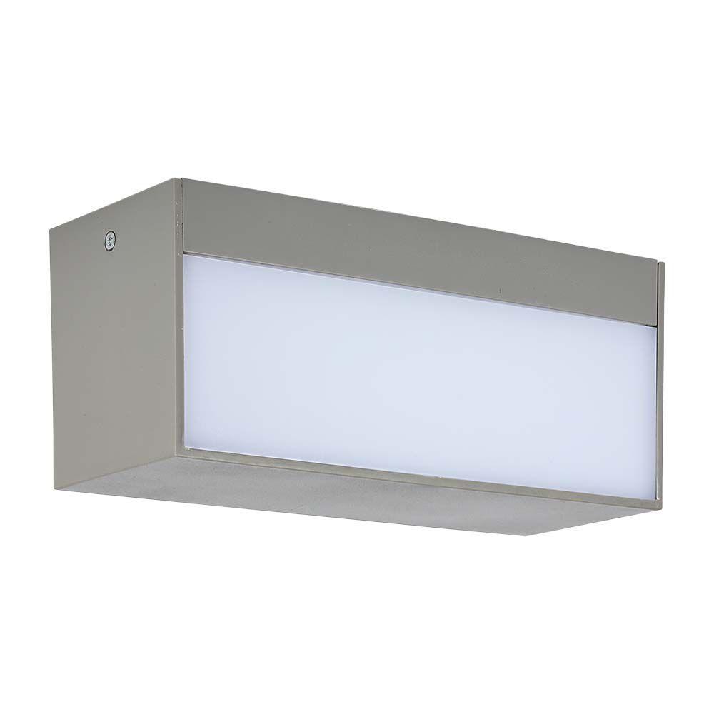 12W Lampa ścienna LED, Kierunek: Góra-Dół, Barwa:3000K, Obudowa: Szara, VTAC, SKU 218242