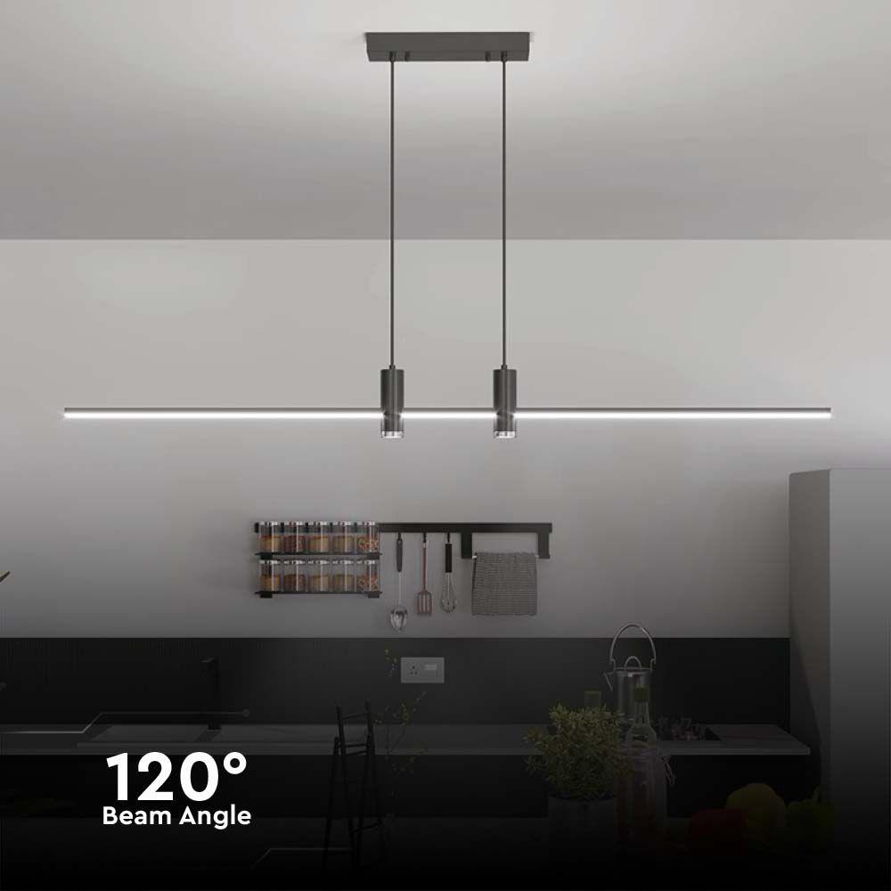 Lampa wisząca LED (80*100CM), Barwa: 4000K, Obudowa: Czarna      , VTAC, SKU 10088