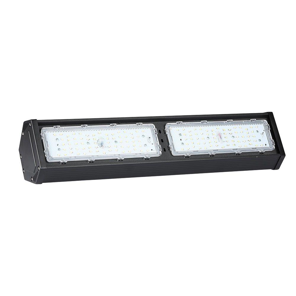 100W Liniowy HIGHBAY LED, Chip SAMSUNG, Barwa:4000K, Obudowa: Czarna, Wydajność: 120lm/w, Kąt 100', VTAC, SKU 891