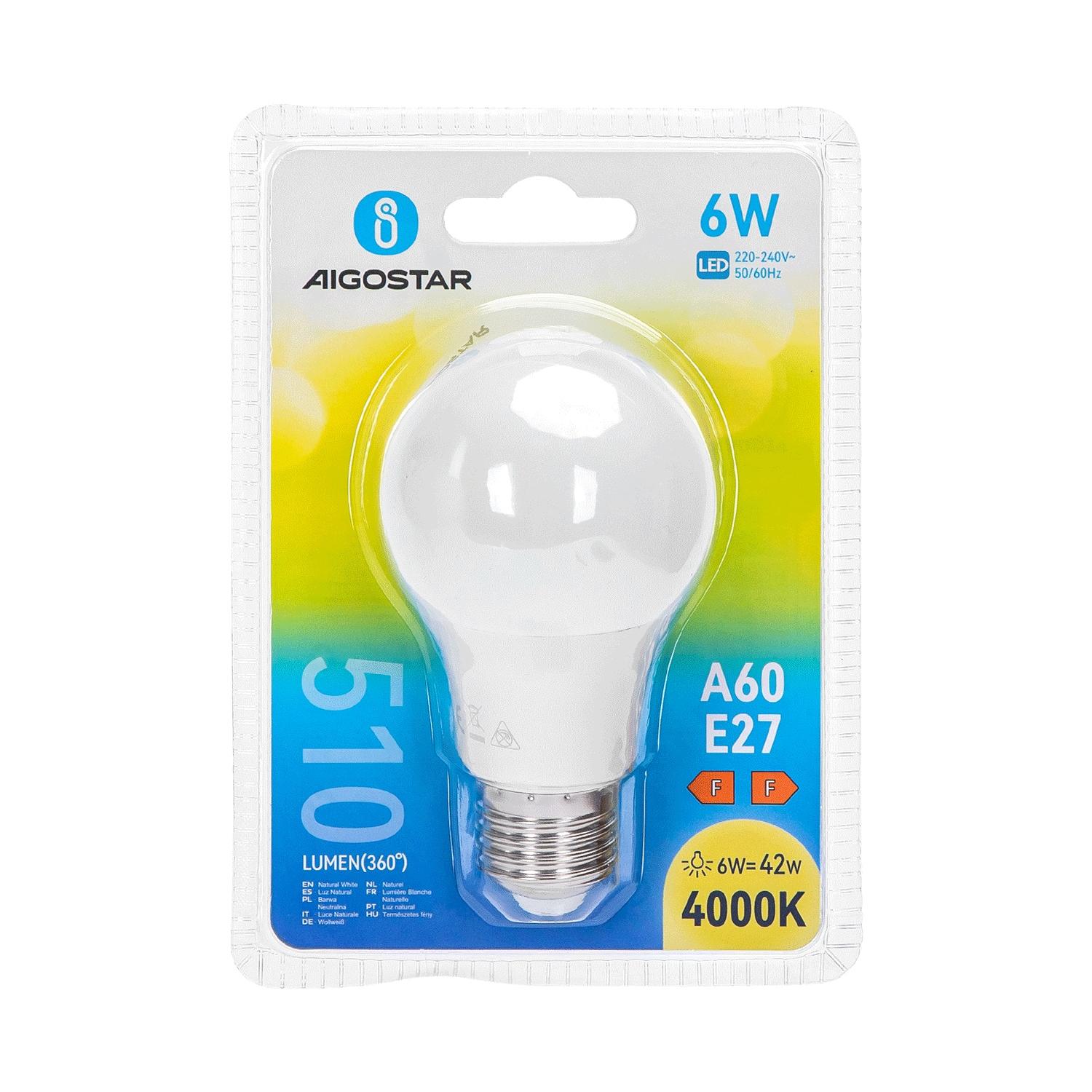 LED E27 6W A60 ( general bulb )