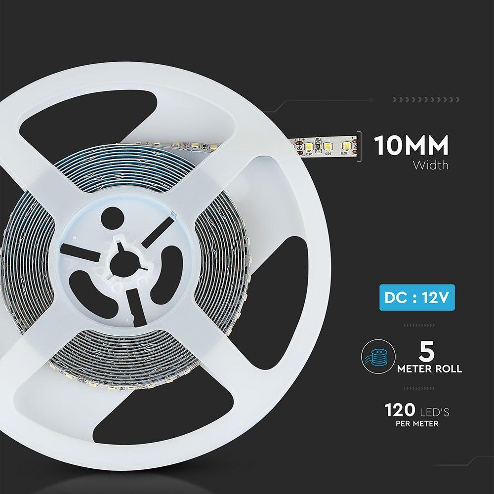 VT-5-120 12W/M LED STRIP LIGHT SAMSUNG CHIP 3000K IP20(5M/ROLL PRICE PER M)