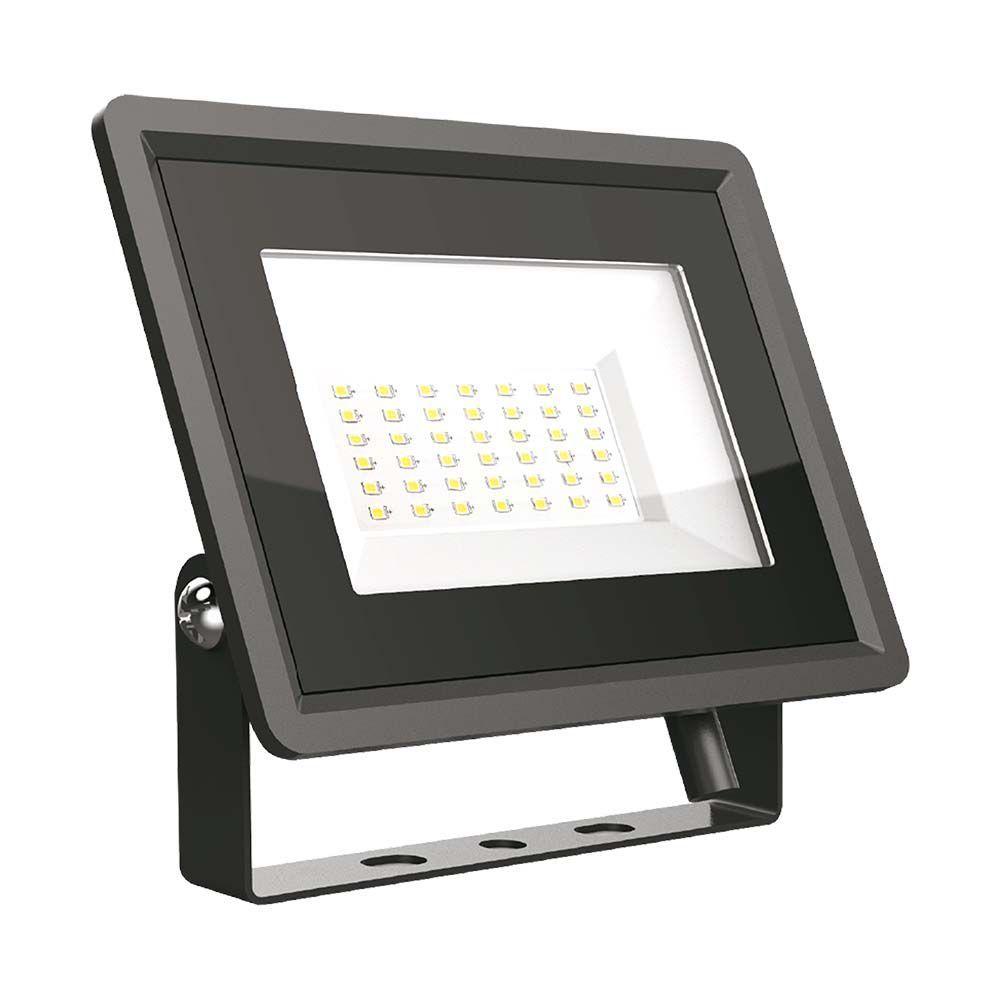 30W Naświetlacz LED, Seria: F-Class, Barwa:6500K, Obudowa: Czarna, VTAC, SKU 6745