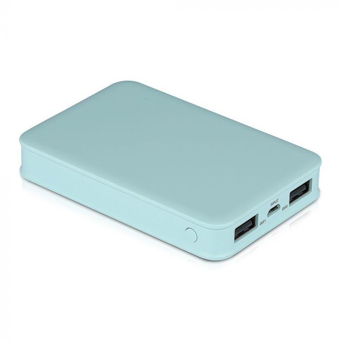 Power Bank, 5000mAh/18.5wh, 5V, Niebieski, VTAC, SKU 8195