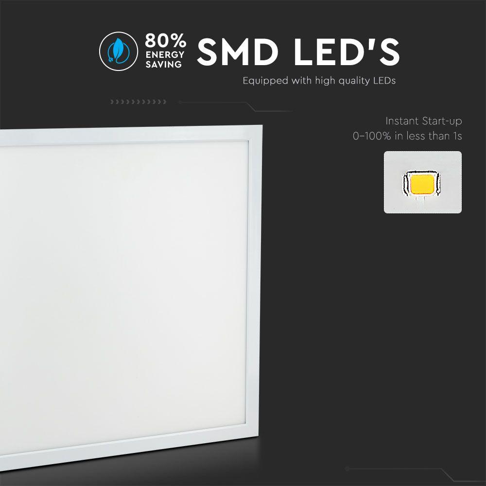 VT-6140 40W LED PANEL 600x600MM 4000K IP65 6PCS/PACK