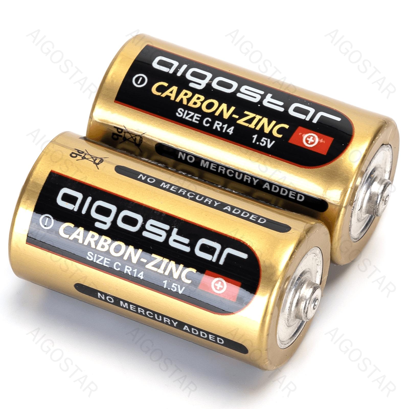 Carbon-zinc battery R14 C-2B 1.5V 2pcs