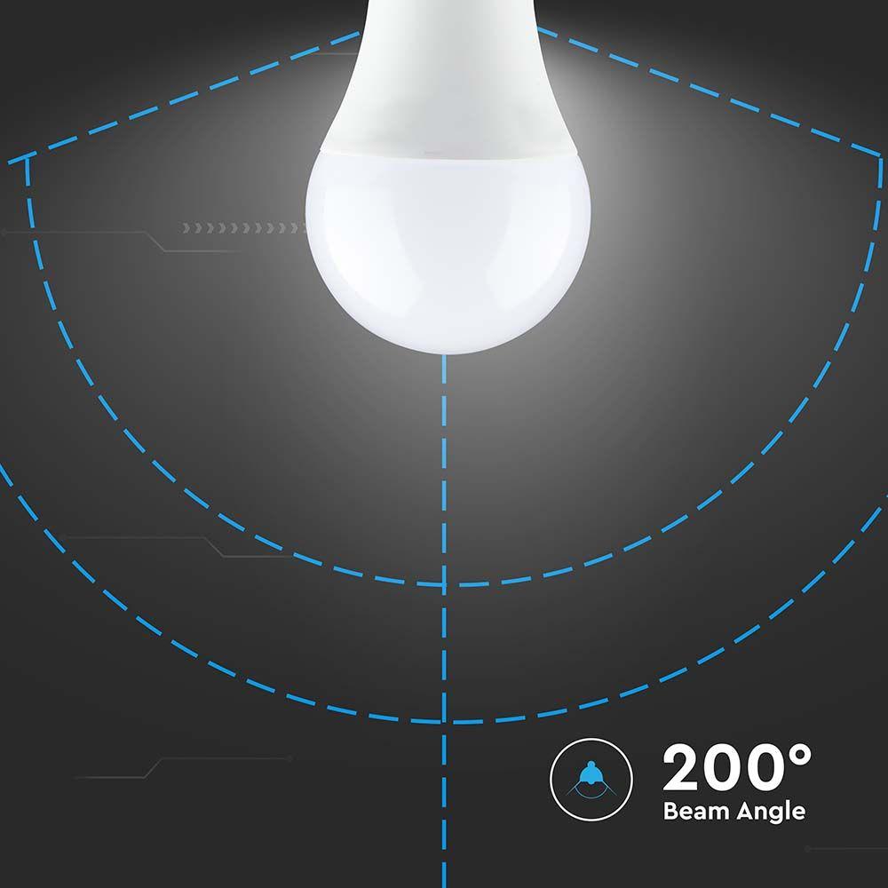 8.5W Żarówka LED A60, Barwa:3000K, Trzonek:B22, VTAC, SKU 217422