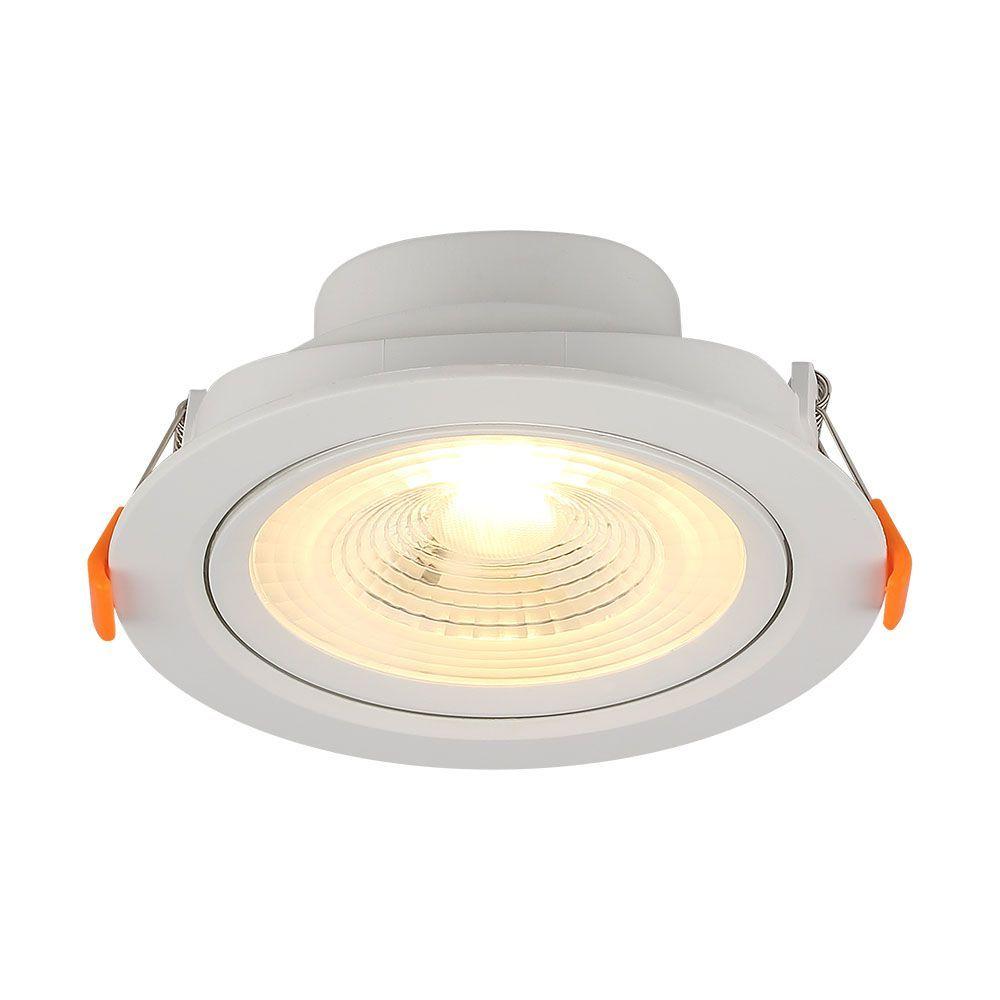 7W Oprawa wpuszczana LED, Barwa:6400K, VTAC, SKU 7612