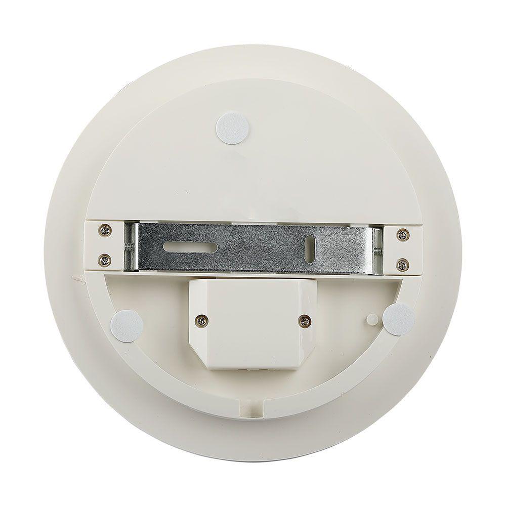 15W Plafon LED, IP44, Chip Samsung, Barwa:4000K, Klosz PC, Okrągły, VTAC, SKU 2155669