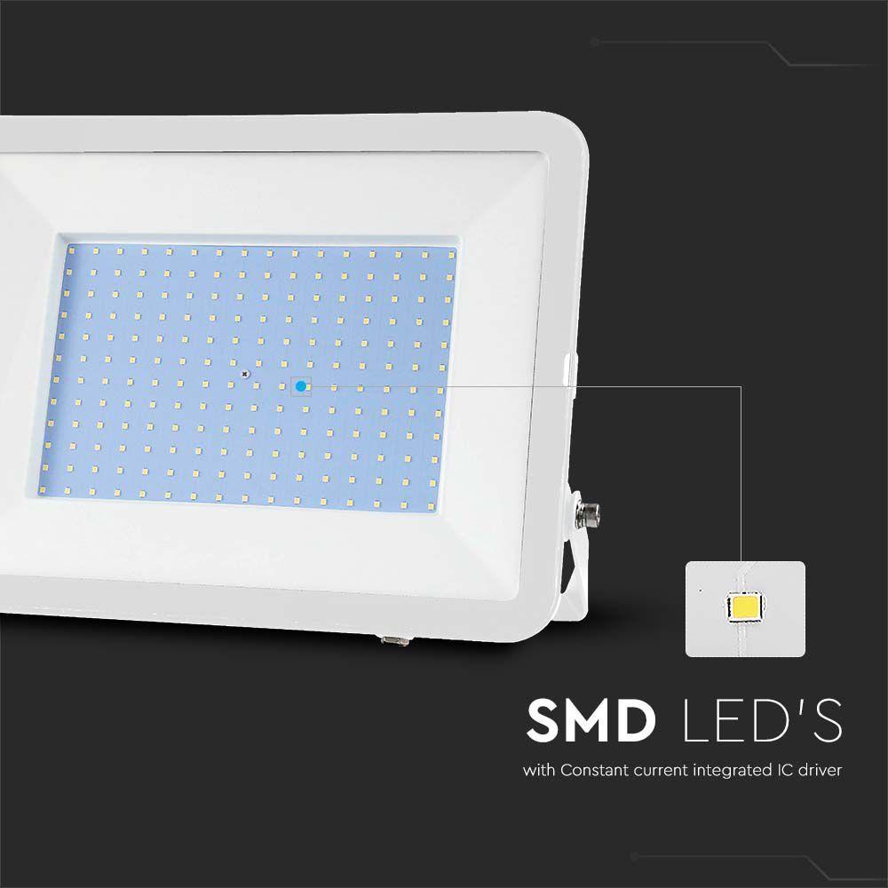 200W Naświetlacz LED SMD, Chip SAMSUNG, Barwa:4000K, Obudowa: Biała, VTAC, SKU 10029