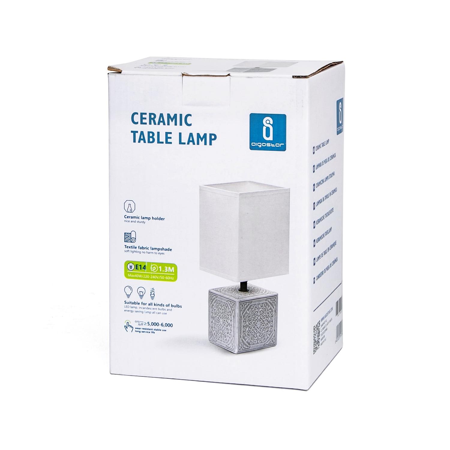 Ceramiczna lampa stołowa E14(E14,MAX.40W)