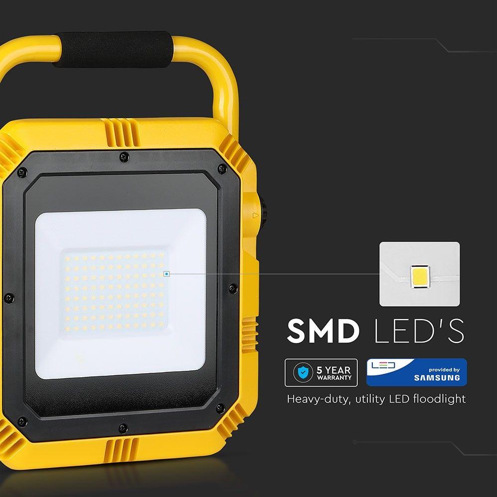 VT-51 50W LED WORK FLOODLIGHT SAMSUNG CHIP(BS PLUG)6400K