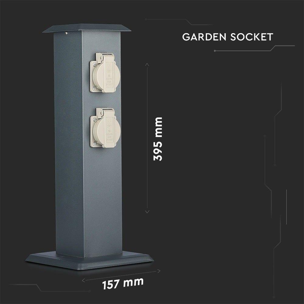 VT-1155-4 4 WAYS GARDEN SOCKET IP44