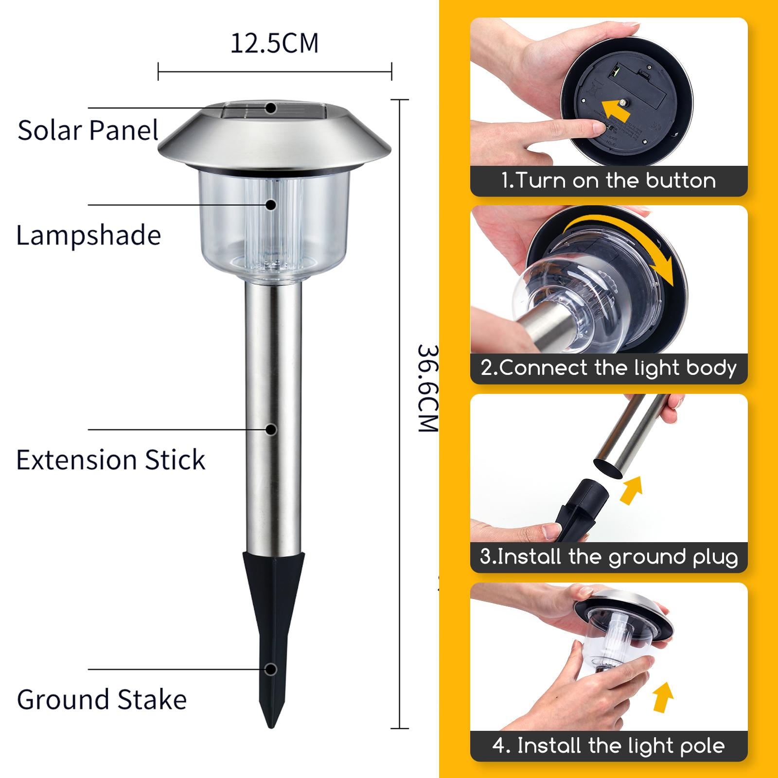 Solar Lawn Lights 0.08W IP44