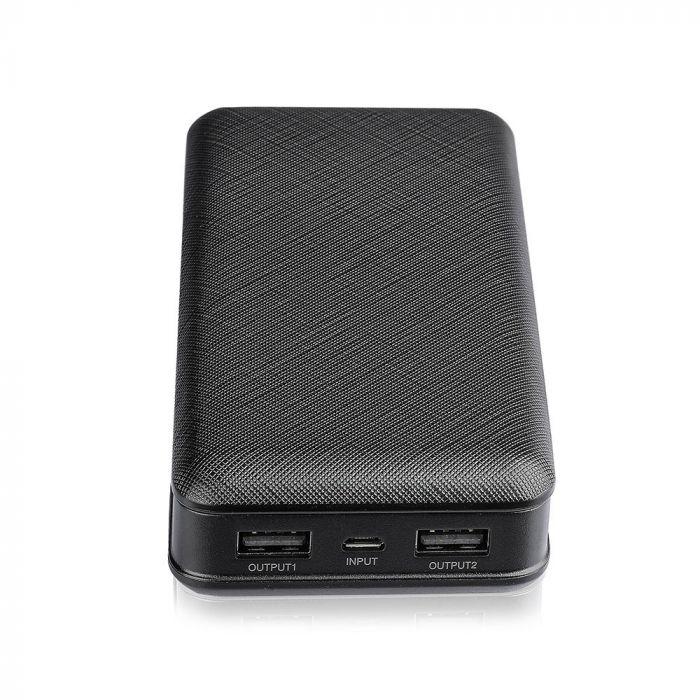 Power Bank, 20000mAh/74wh, 5V, Czarny, VTAC, SKU 8190