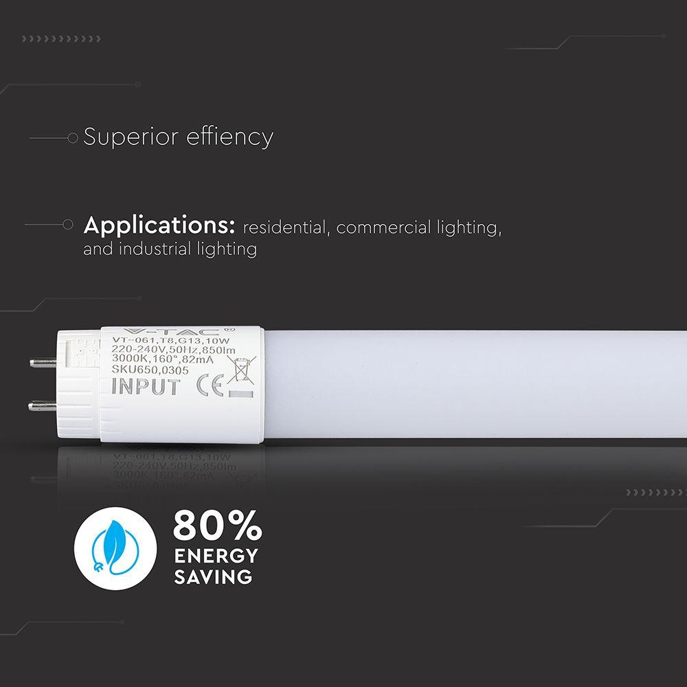 VT-152 22W T8 NANO PLASTIC TUBE(150CM)SAMSUNG CHIP 3000K (120LM/W)