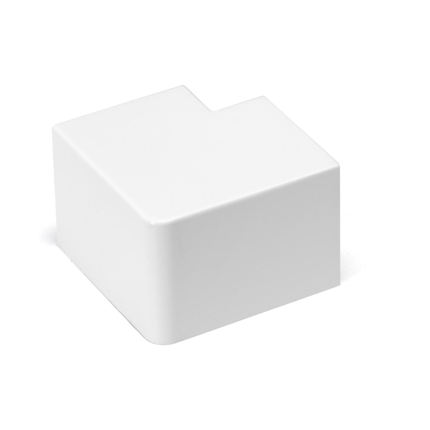 PVC Square Trunking Flat Bend White 40*40mm 4pcs