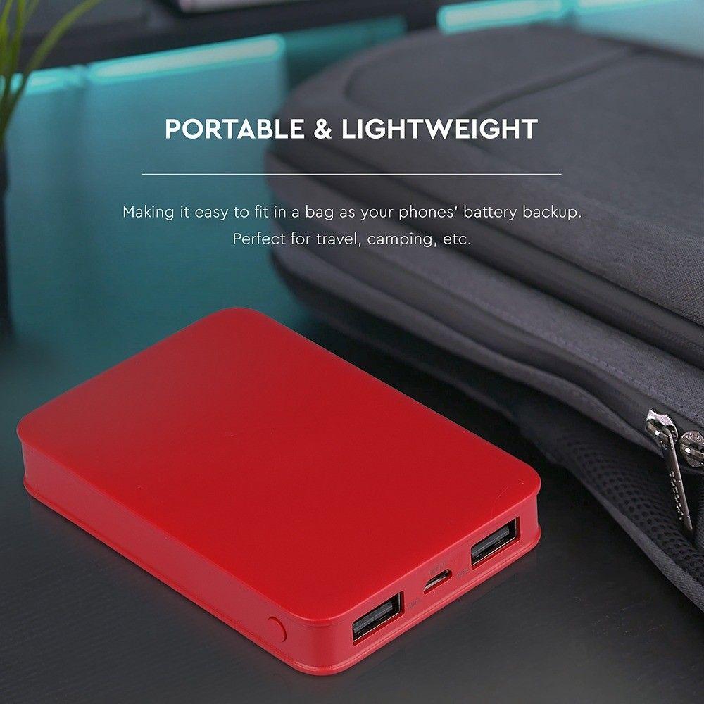 Power Bank, 5000mAh/18.5wh, 5V, Czerwony, VTAC, SKU 8192