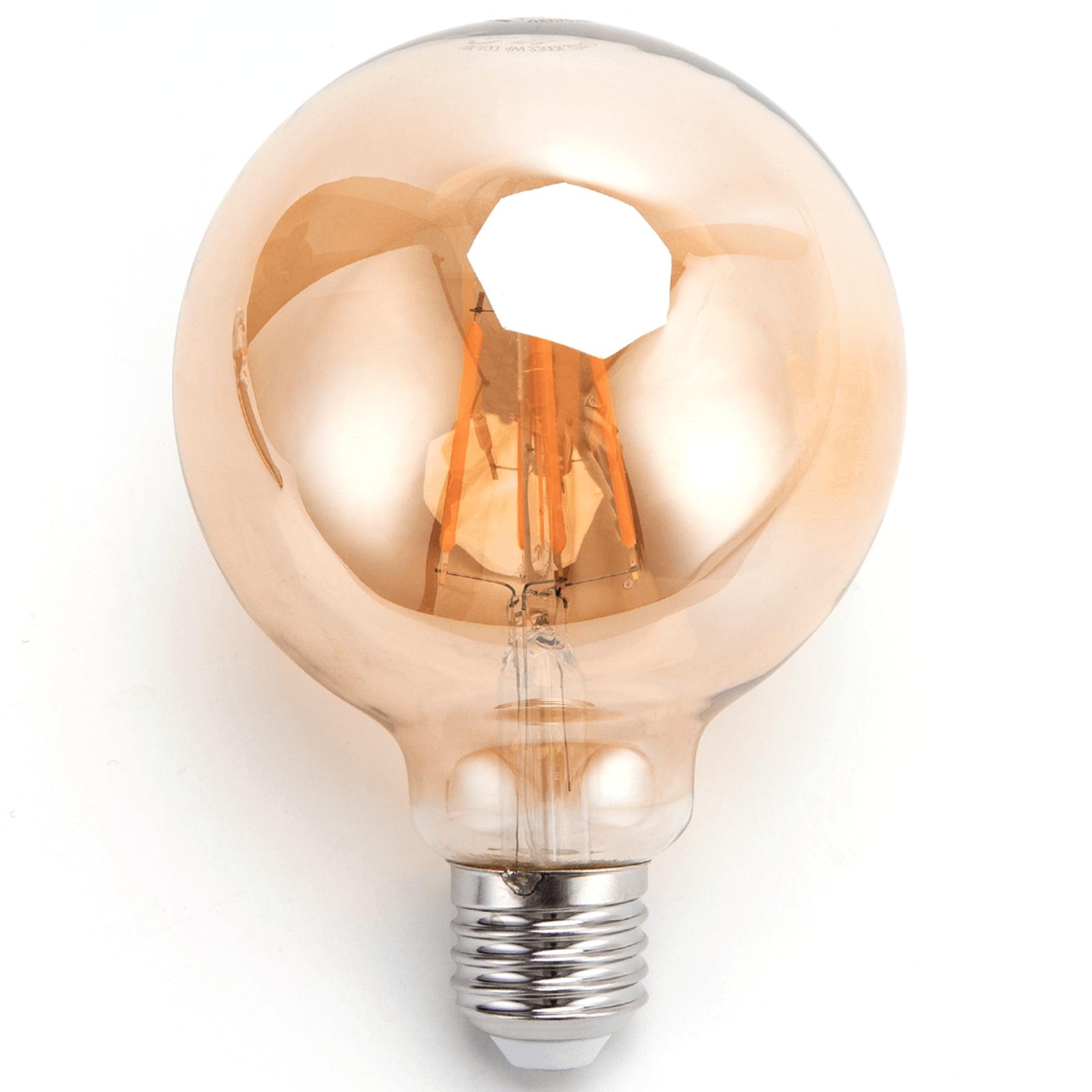 LED Filament Bulb (Amber) G95 E27 6W